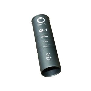 bySchulz 31.6-34.9mm reduction sleeve (grey | aluminium | 120mm)