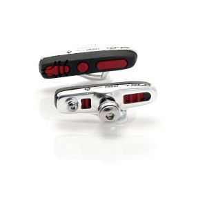 XLC BS-R04 Cartridge remschoen voor weggebruik (set van 4 | 55mm | zwart / zilver | rood)