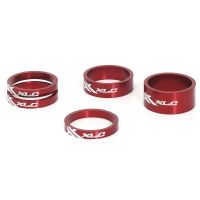 XLC AS-A02 A-Head spacer ring set (3x5 | 1x10 | 1x15mm | 1 1/8" | rood)